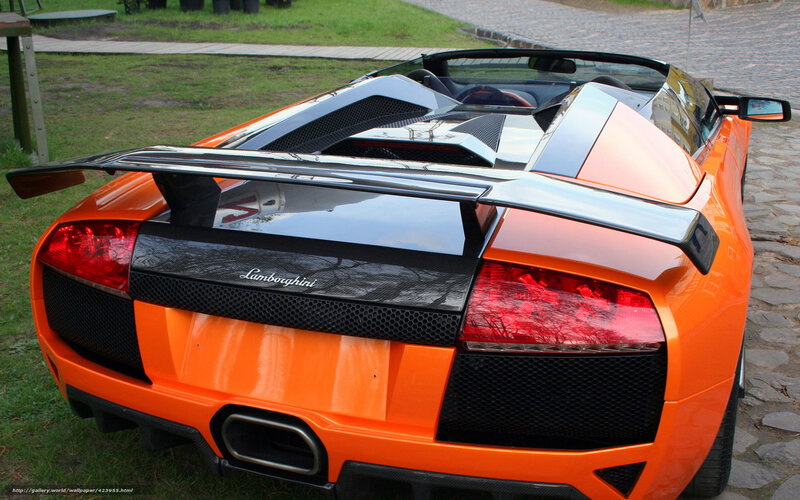 Orange Lamborghini Convertible — Calm