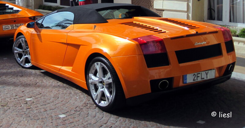 Orange Lamborghini Convertible