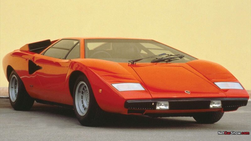 Orange Lamborghini Countach