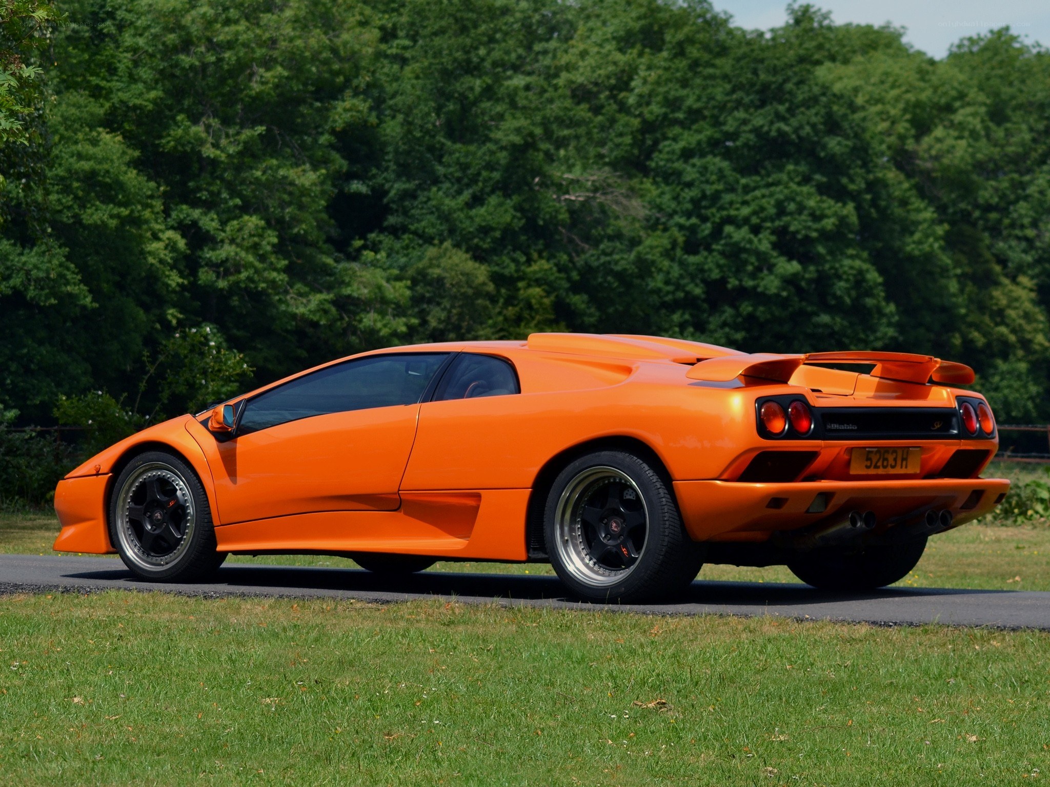 Orange Lamborghini Diablo