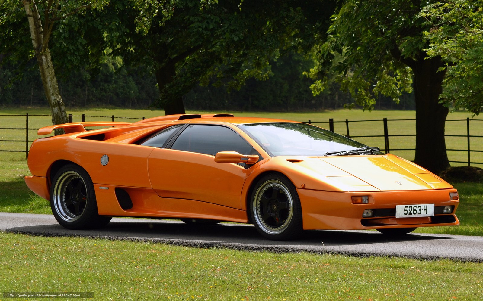 orange Lamborghini Diablo
