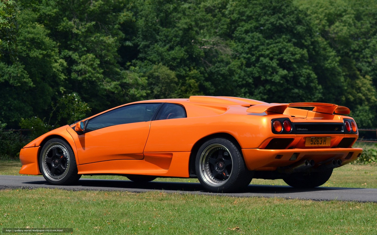 orange Lamborghini Diablo