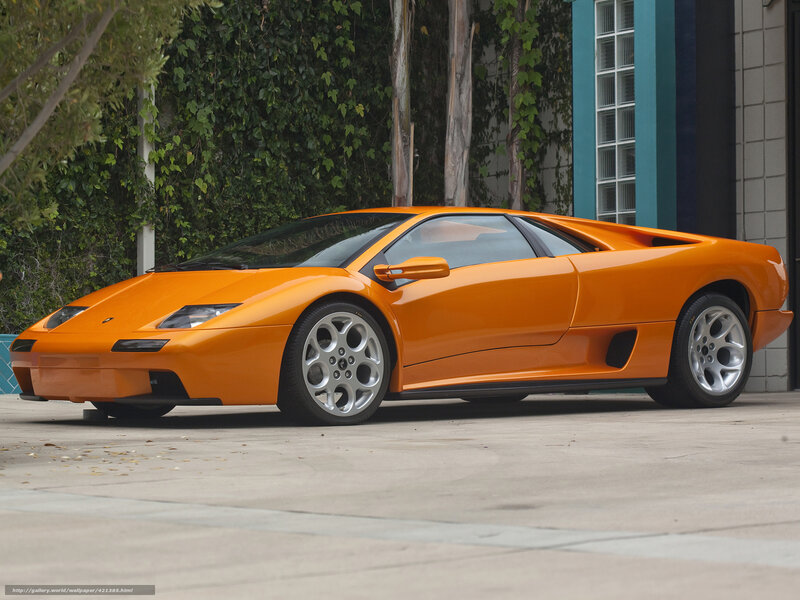 orange Lamborghini Diablo