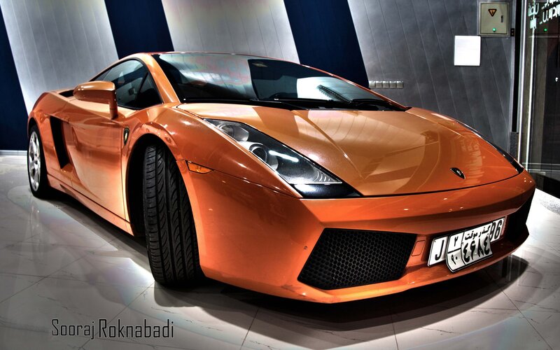 Orange Lamborghini Gallardo