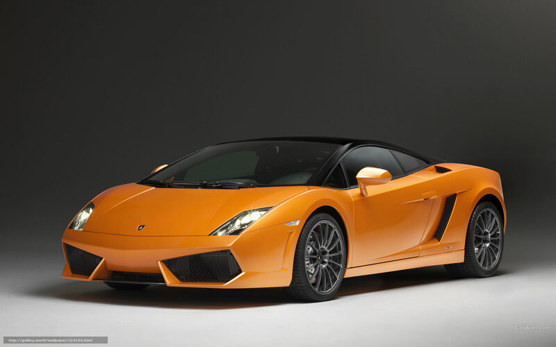 Orange Lamborghini Gallardo — Dramatic, Photograph, Car, Wheels, Studio