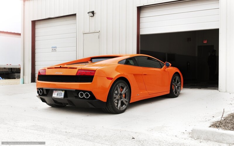 Orange Lamborghini Gallardo