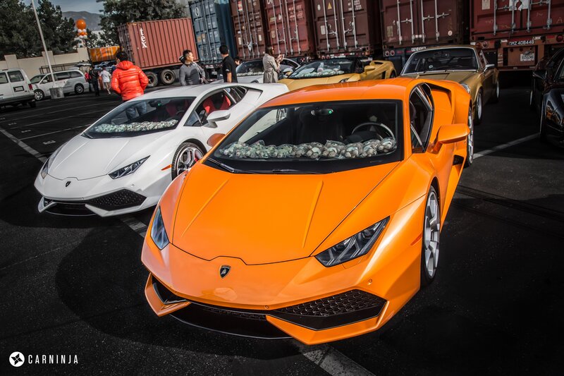Orange Lamborghini Huracan — Dramatic, Afternoon, Photograph