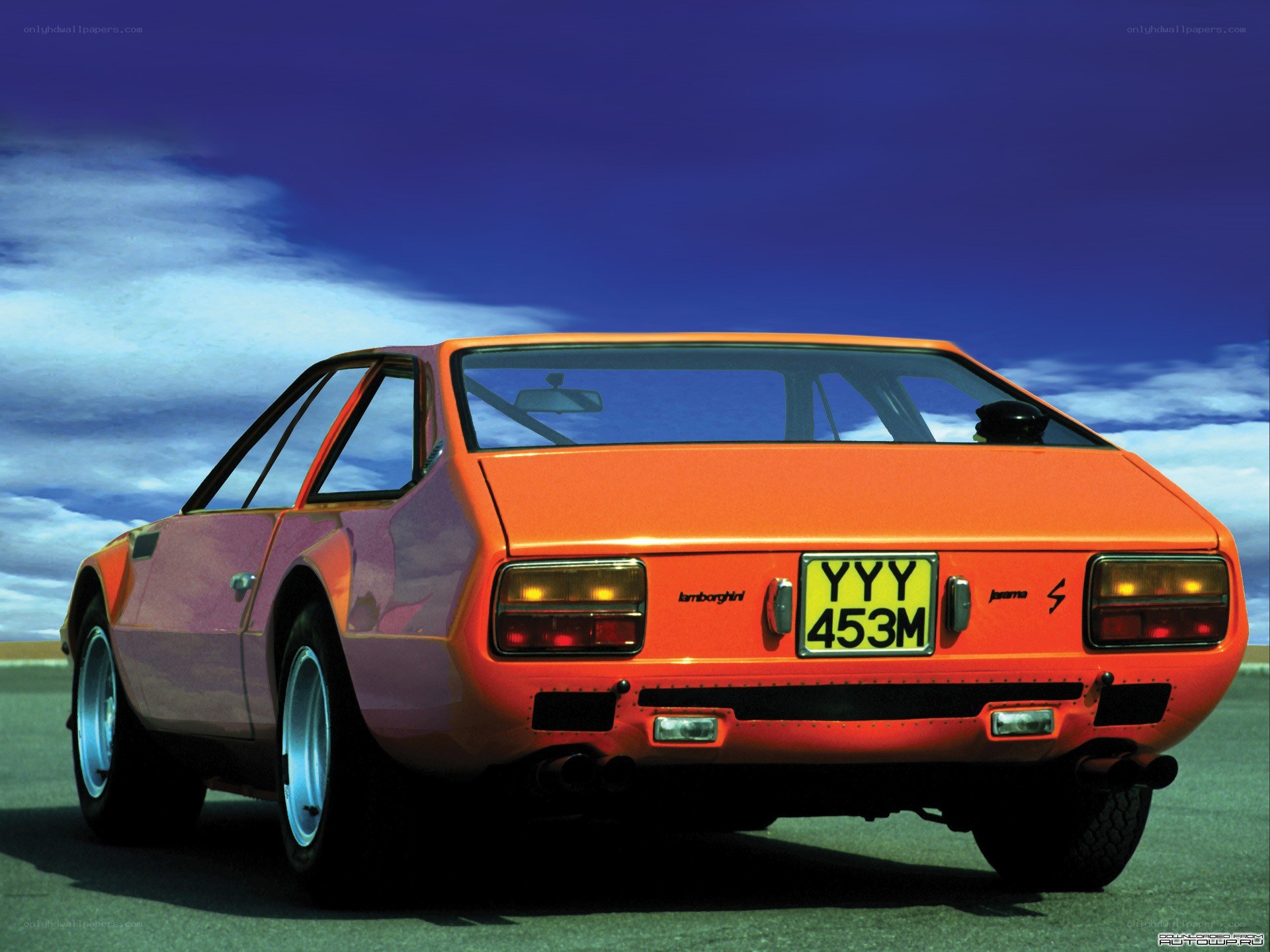 Orange Lamborghini Jarama