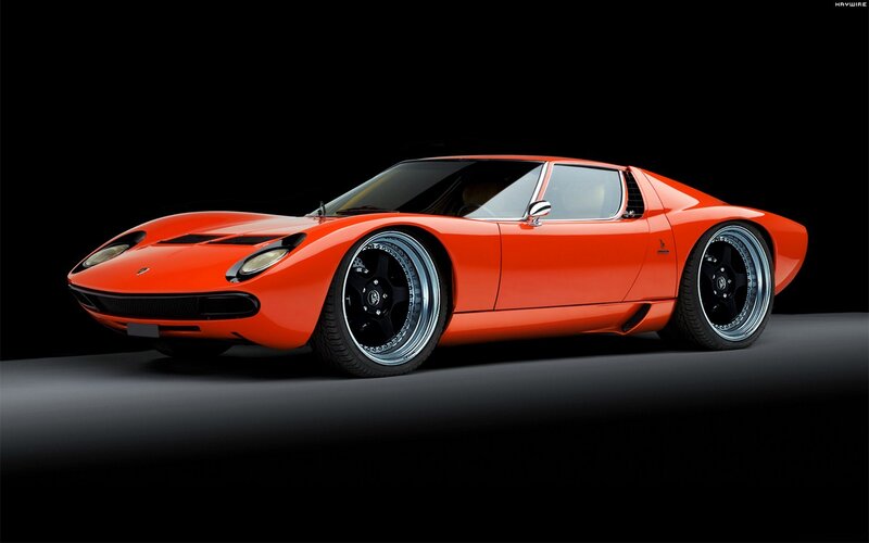 Orange Lamborghini Miura