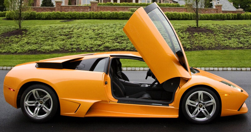 Orange Lamborghini Murcielago — Calm, Afternoon