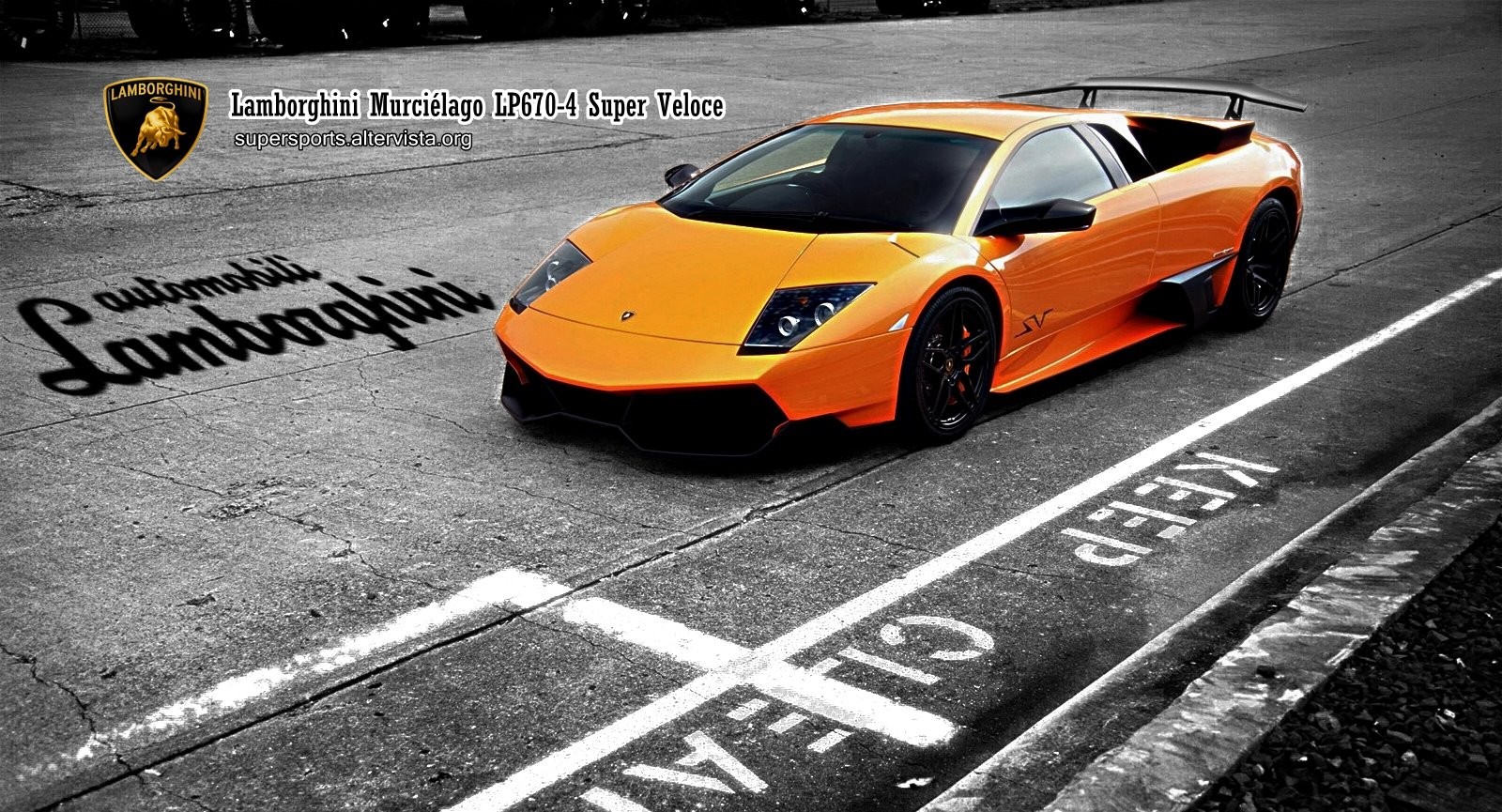 Orange Lamborghini Murcielago