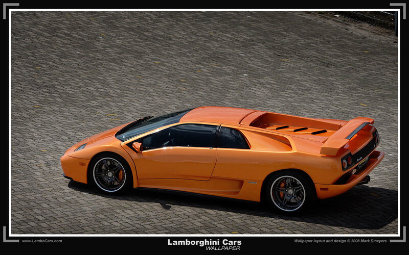 Orange Lamborghini sports car