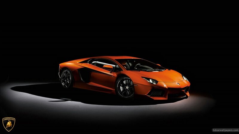 orange Lamborghini sports car