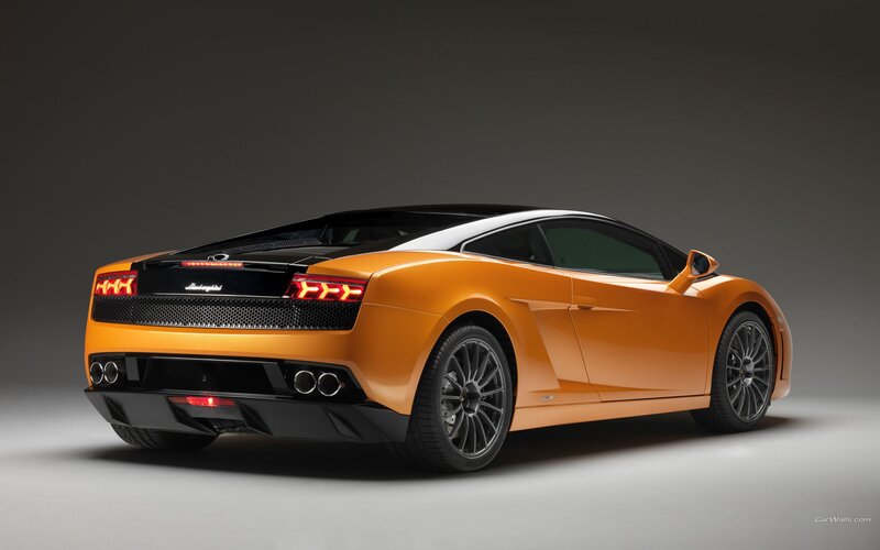 orange Lamborghini sports car