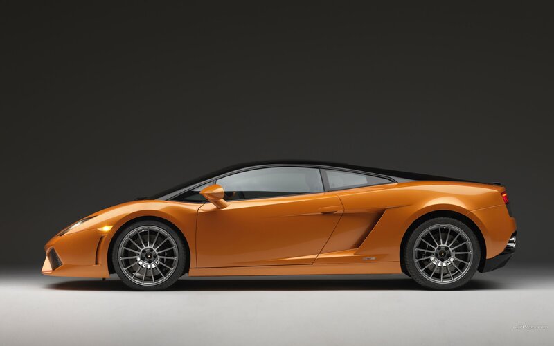 orange Lamborghini sports car