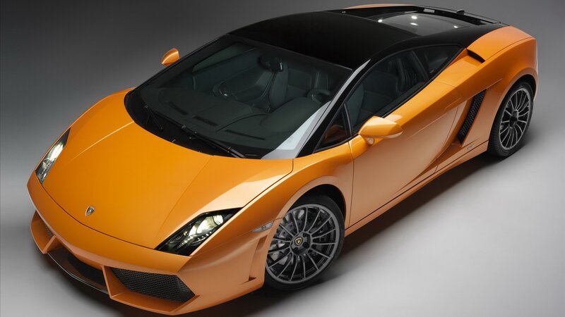 orange Lamborghini sports car