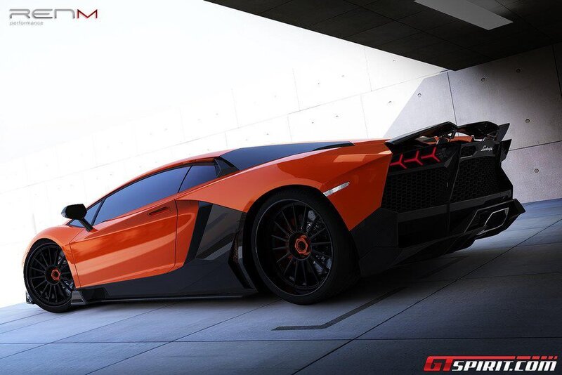 Orange Lamborghini sports car