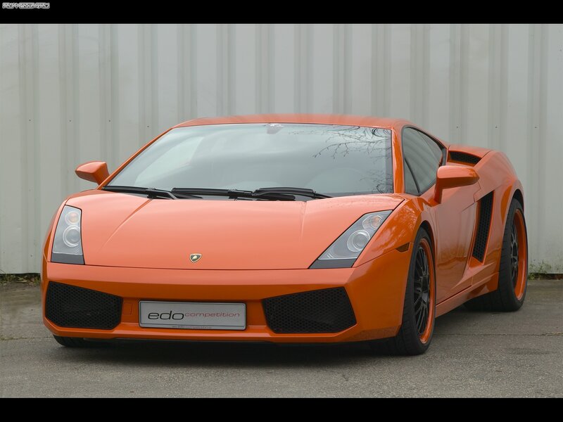 orange Lamborghini sports car
