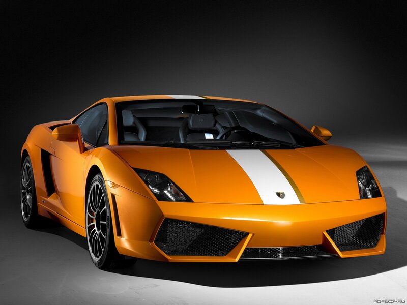 Orange Lamborghini sports car