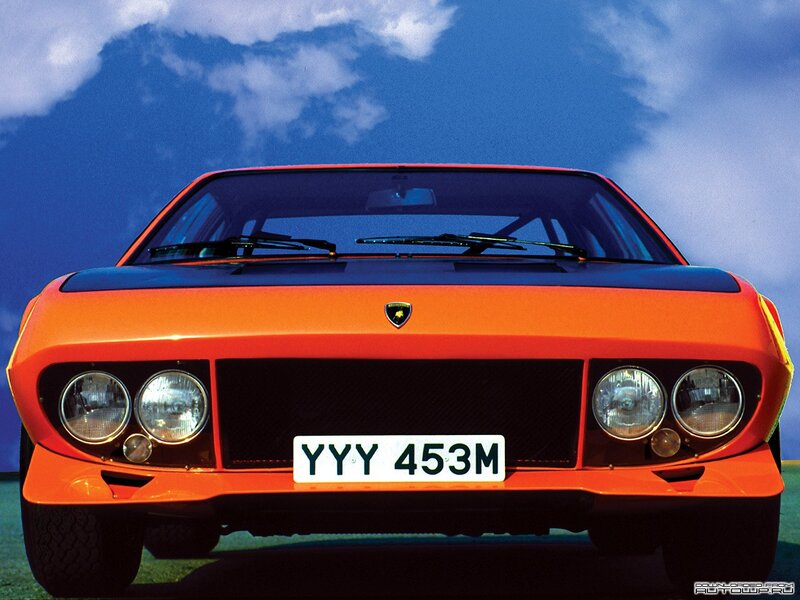Orange Lamborghini sports car