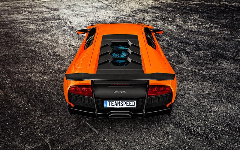 orange lamborghini sports car