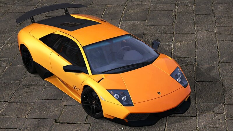 orange lamborghini sports car