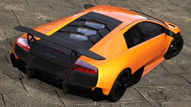 orange lamborghini sports car