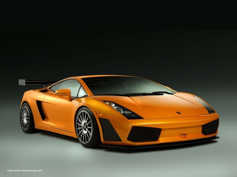 orange Lamborghini sports car