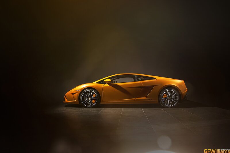 Orange Lamborghini sports car