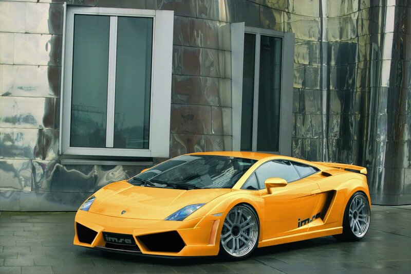 Orange Lamborghini sports car