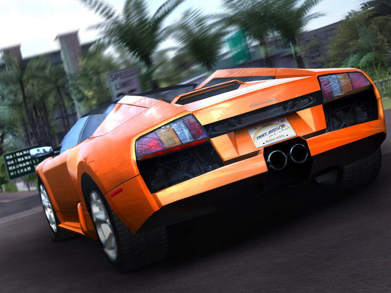 orange Lamborghini sports car