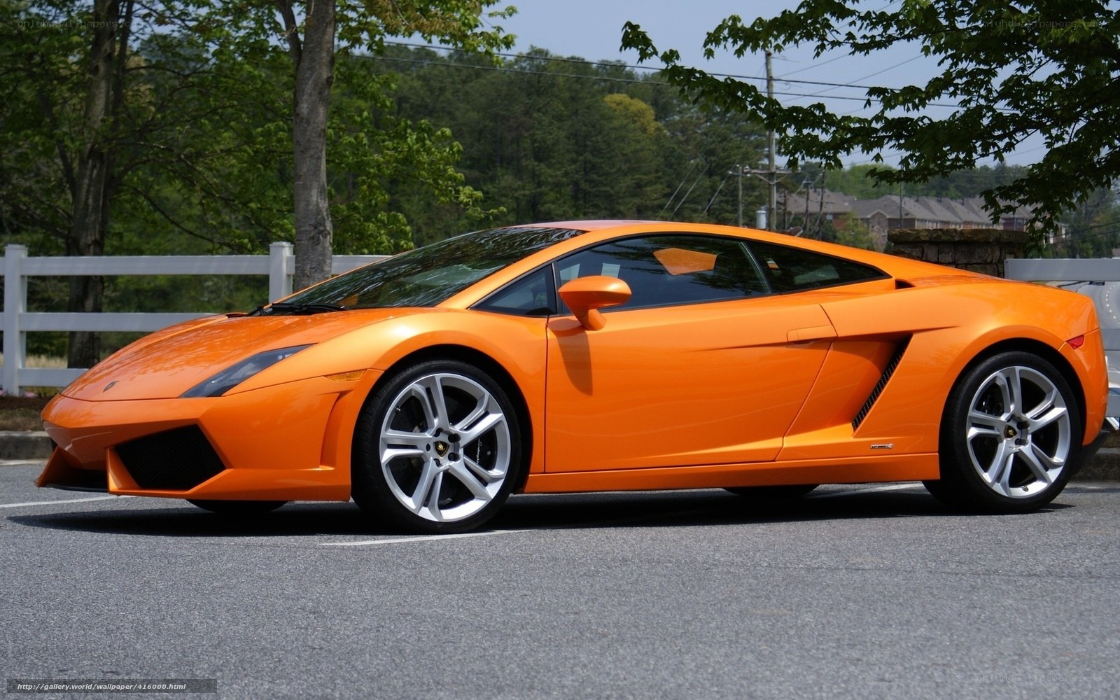 orange Lamborghini sports car
