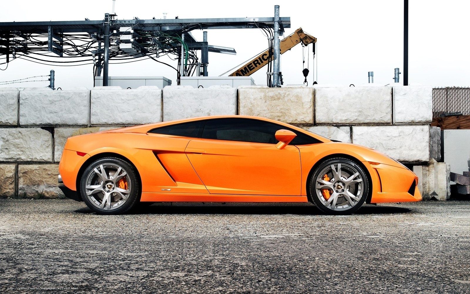 Orange Lamborghini sports car