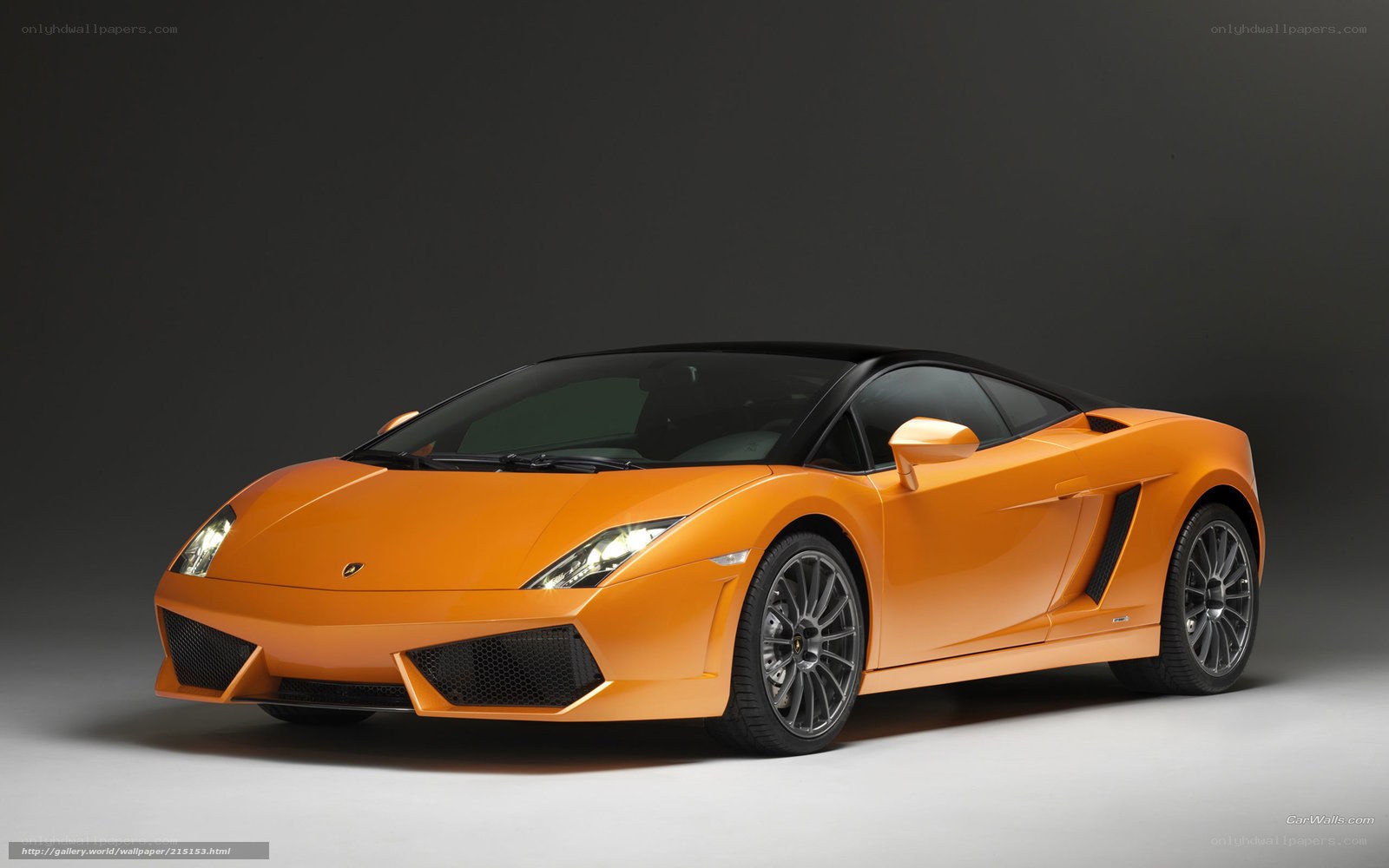 Orange Lamborghini sports car