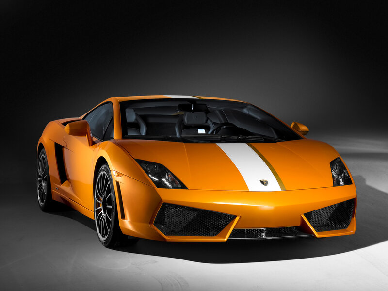 Orange Lamborghini sports car