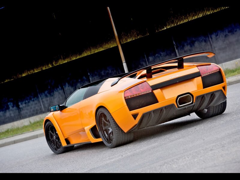 orange Lamborghini sports car