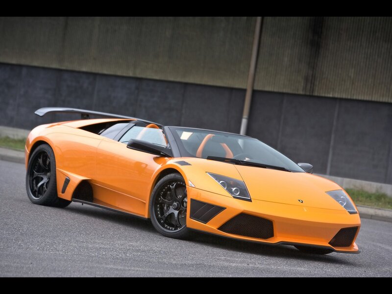 orange Lamborghini sports car