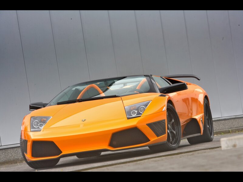 Orange Lamborghini sports car