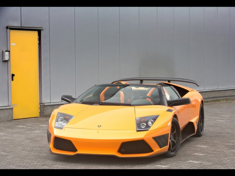 Orange Lamborghini sports car