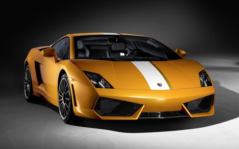 Orange Lamborghini sports car