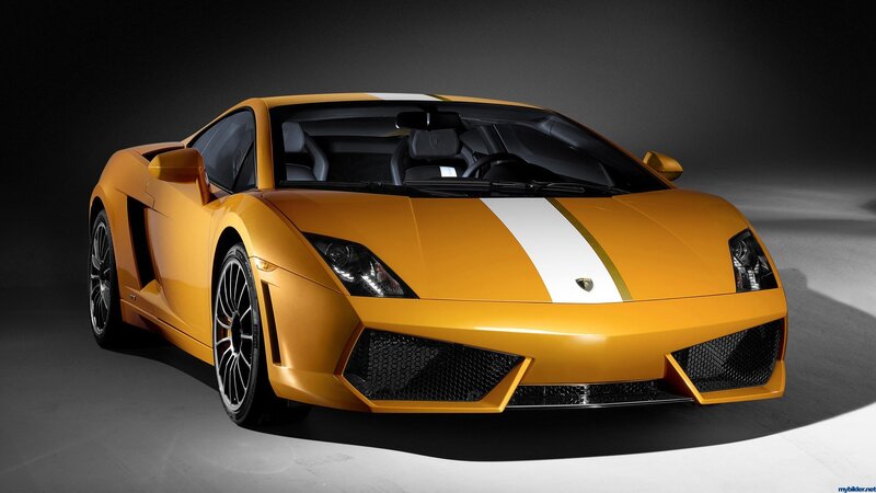 orange Lamborghini sports car