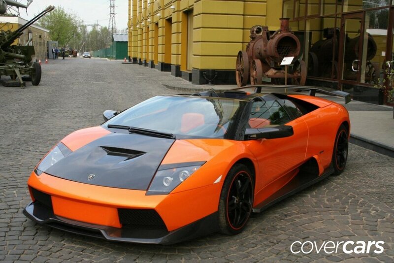Orange Lamborghini Sports Car — Outdoor