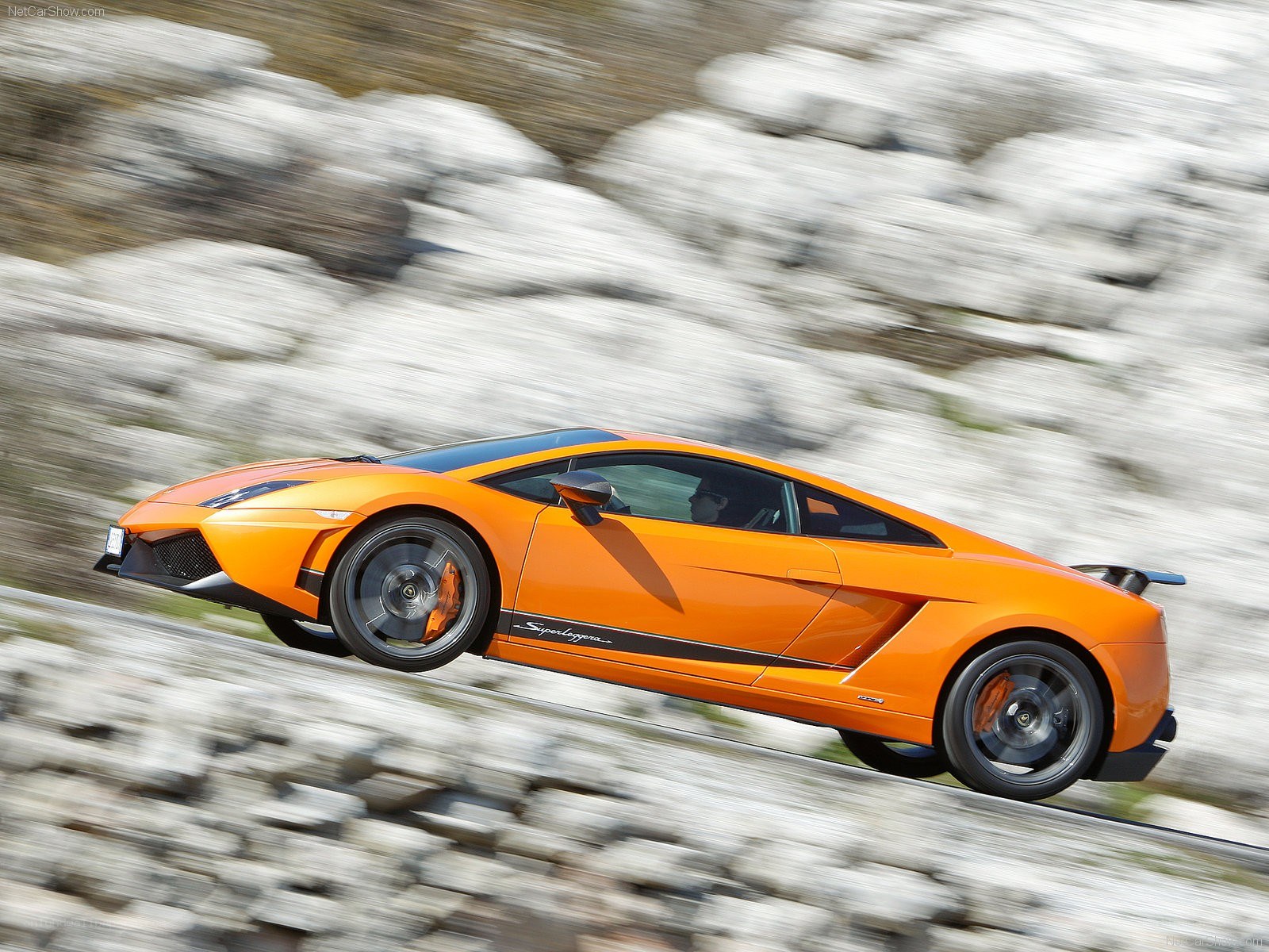 Orange Lamborghini Superleggera