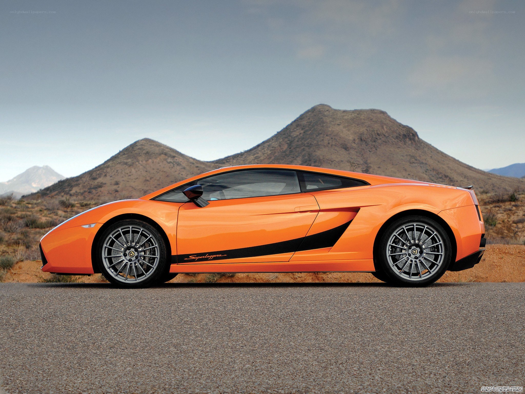 Orange Lamborghini Superleggera