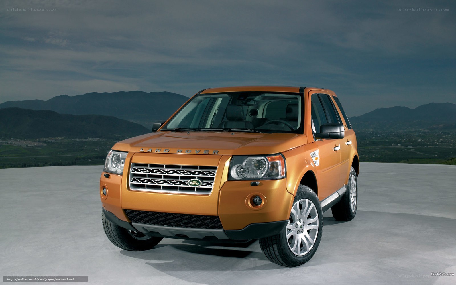Orange Land Rover Freelander