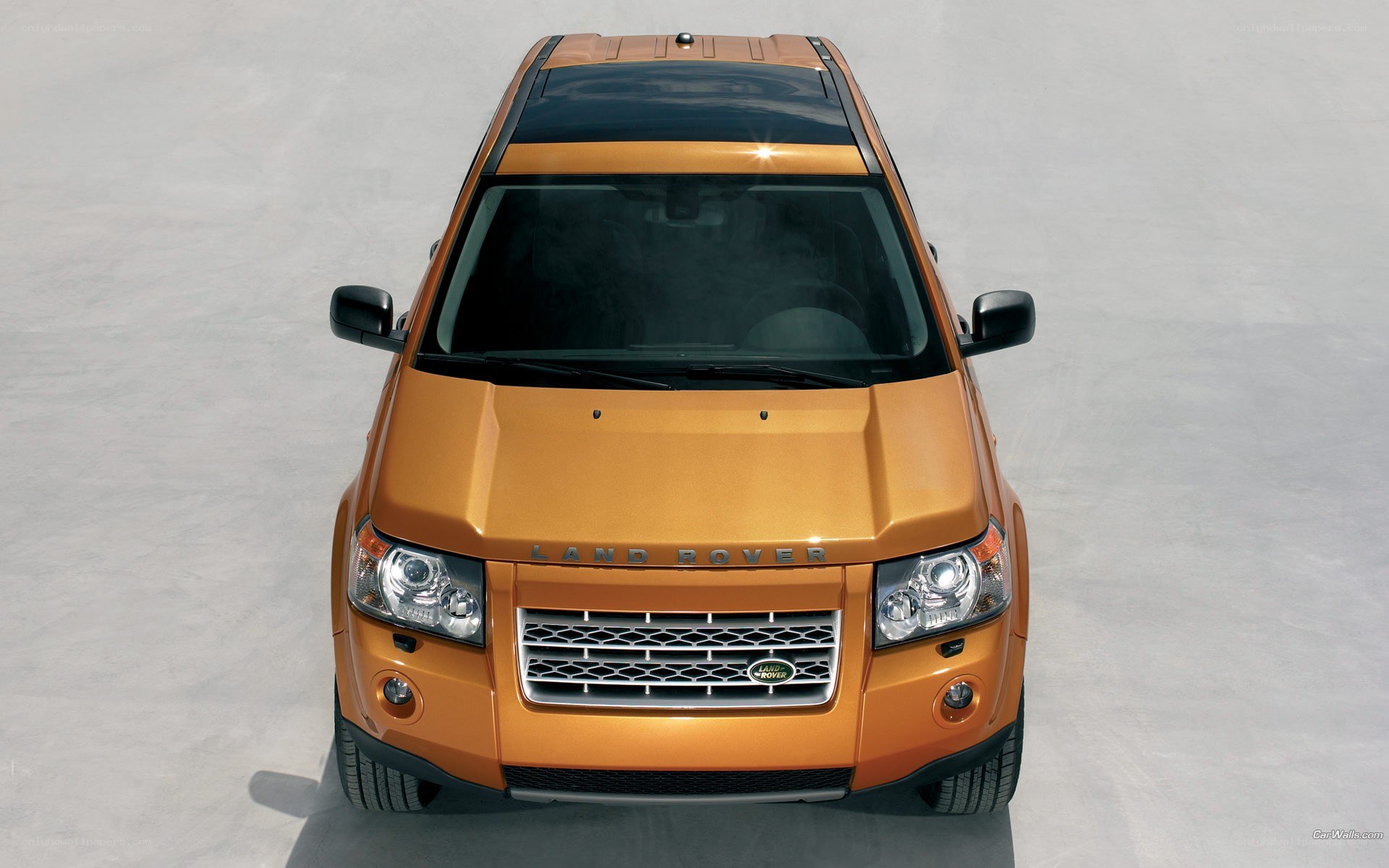 orange land rover suv