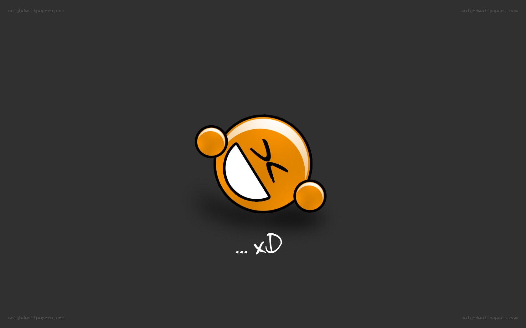 orange laughing emoji