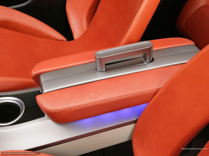 orange leather car interior