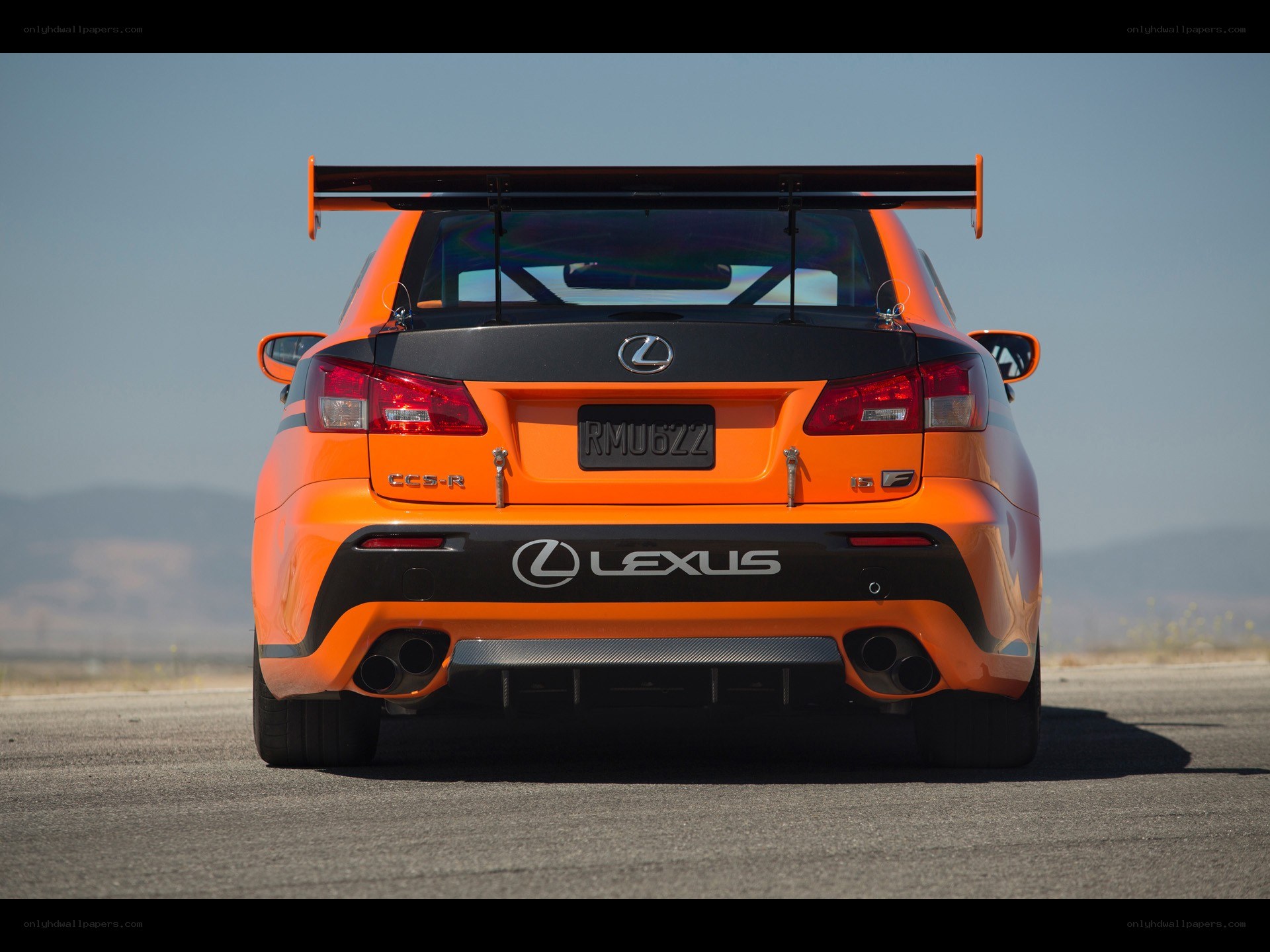 Orange Lexus race car