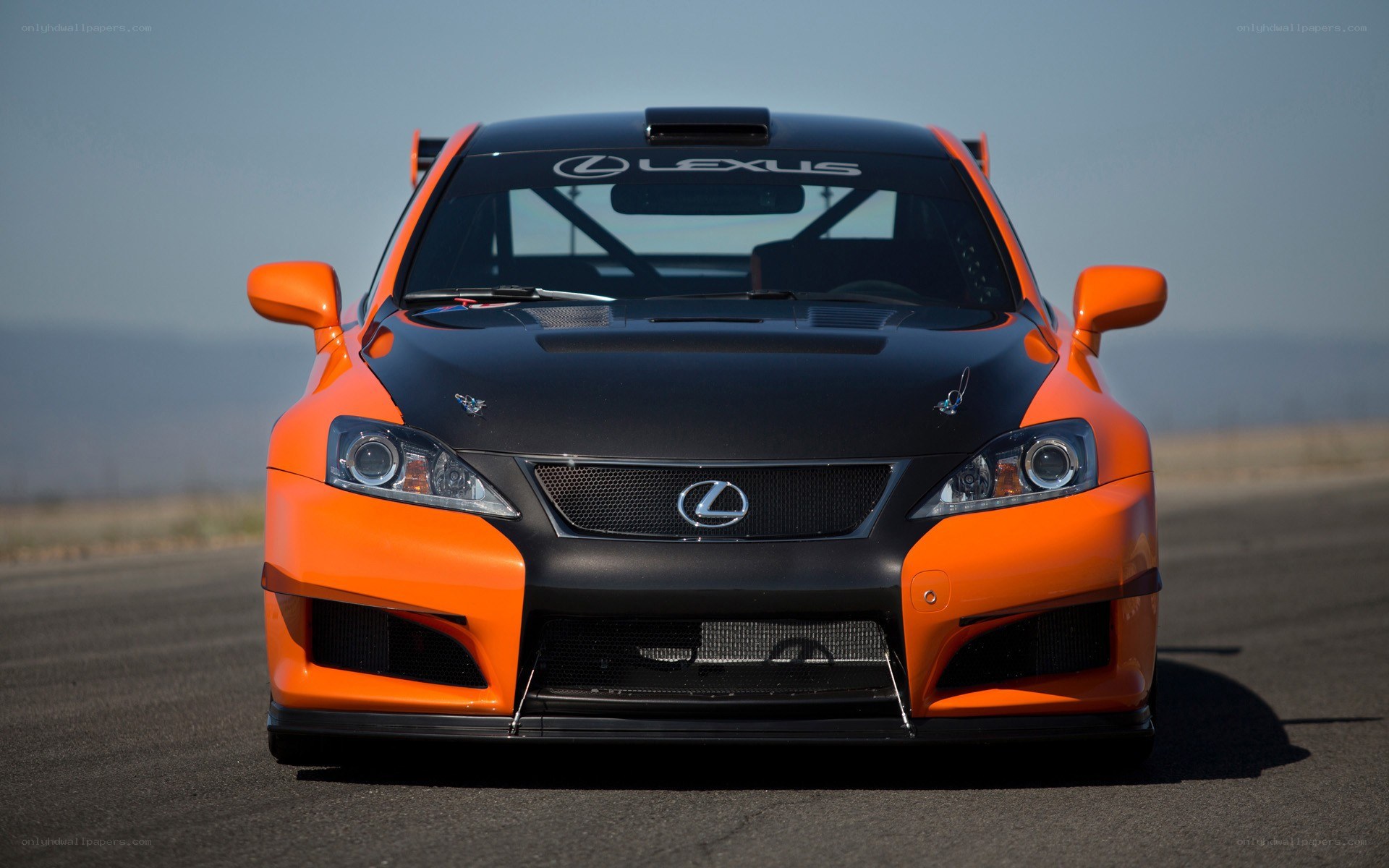 orange lexus race car